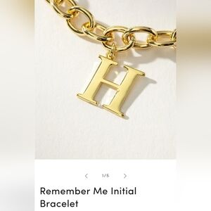 Uncommon James Remember Me Gold 'H' Initial Necklace - New